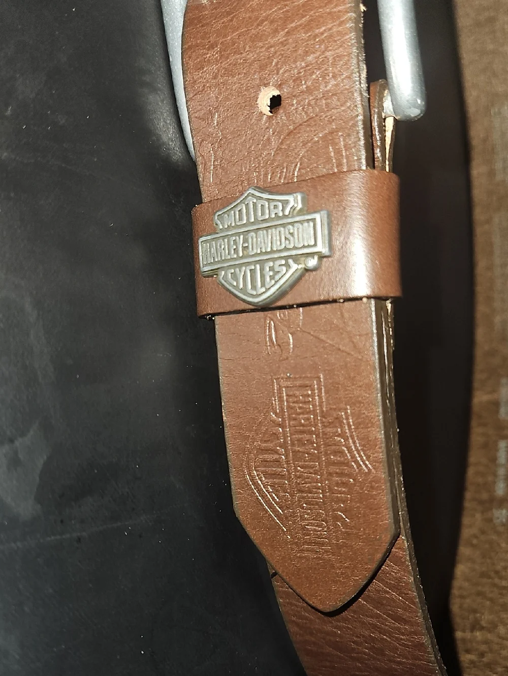 Harley-Davidson Men’s Brown Leather Belt Size 36
